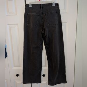Old Navy Wow High Rise Charcoal Wide-Leg Jeans